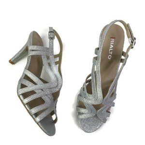 Rialto Randie Metallic Sandals Slim High Heels